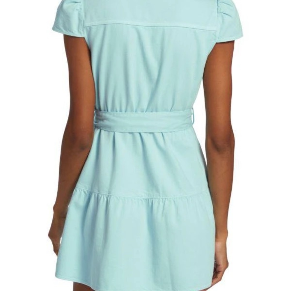 Alice + Olivia Jeans Miranda Denim Belted Dress - Picture 3 of 7